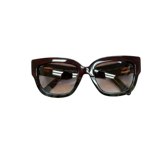 Burberry NWOT B 4252-F Sunglasses in Red Havana - Picture 3 of 8